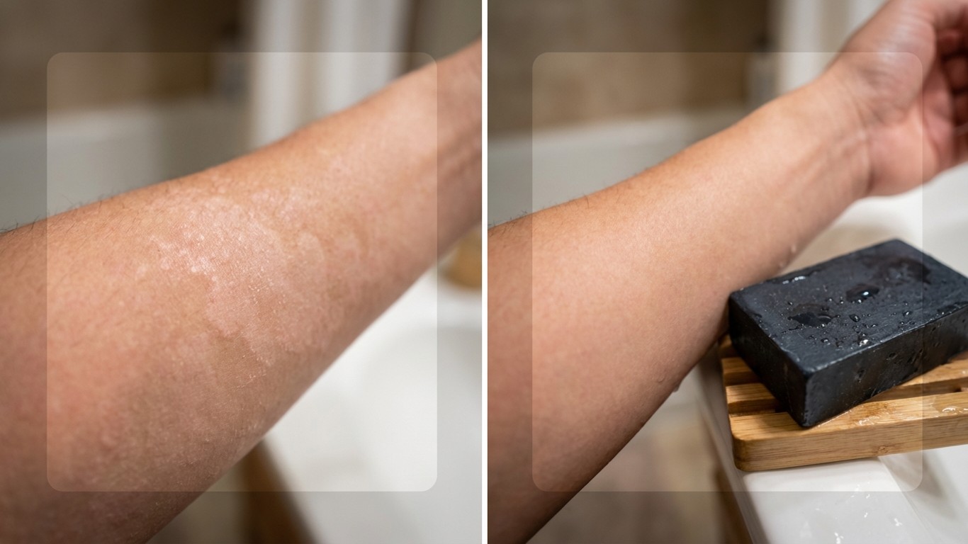 manfaat sabun activated charcoal soap untuk panu