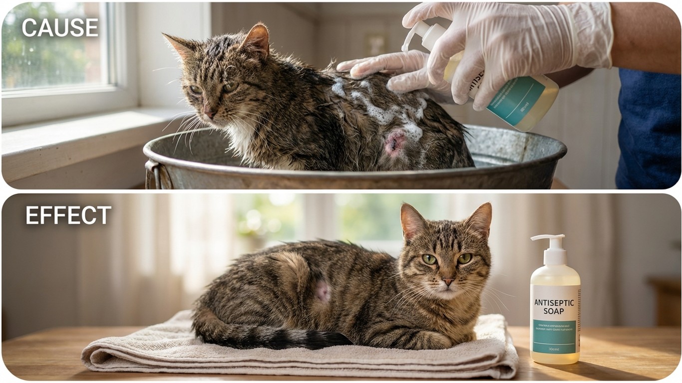 manfaat sabun antiseptik untuk kucing