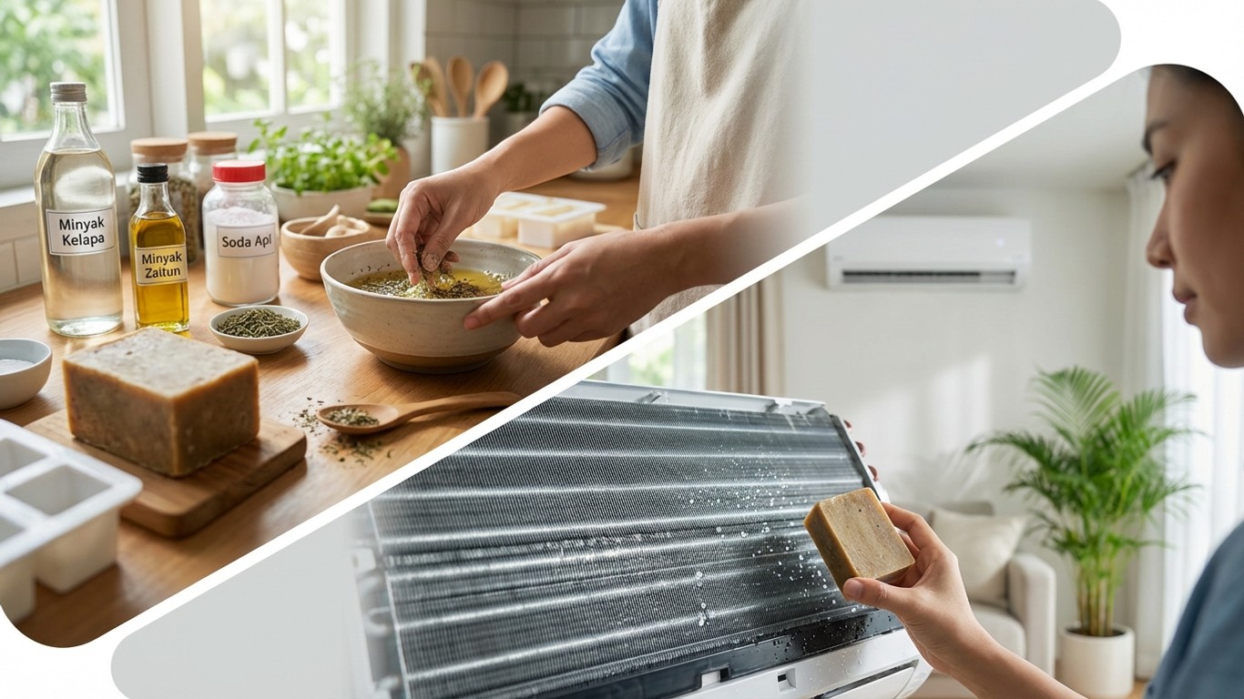 manfaat sabun buat sendiri untuk bersihkan evaporator