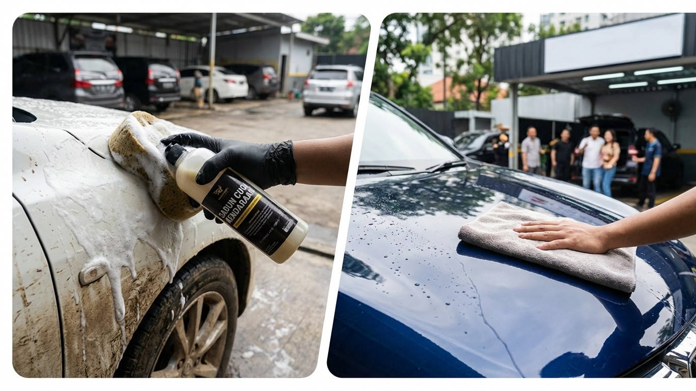 manfaat sabun cuci kendaraan untuk bisnis cuci kencaraan