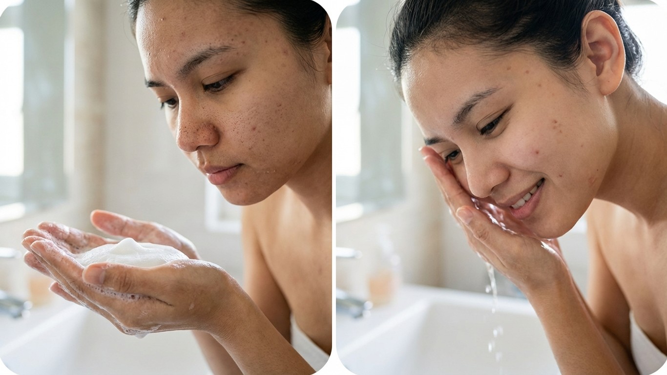 manfaat sabun cuci muka untuk bruntusan dan komedo