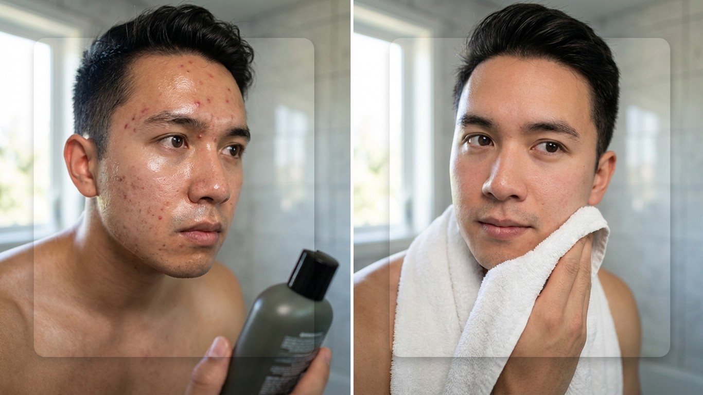 manfaat sabun cuci muka untuk kulit pria bermiyak dan berjerawat