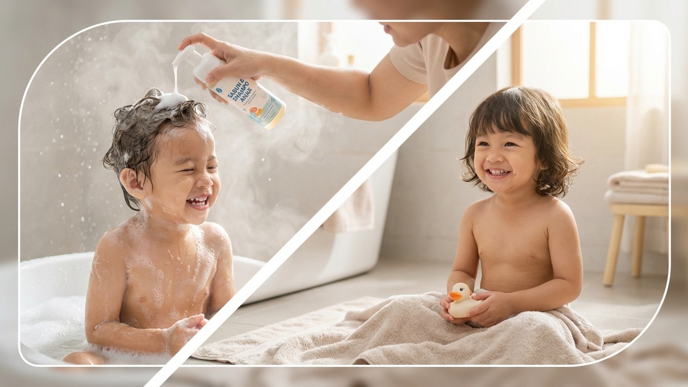 manfaat sabun dan shampo jadi satu untuk anak