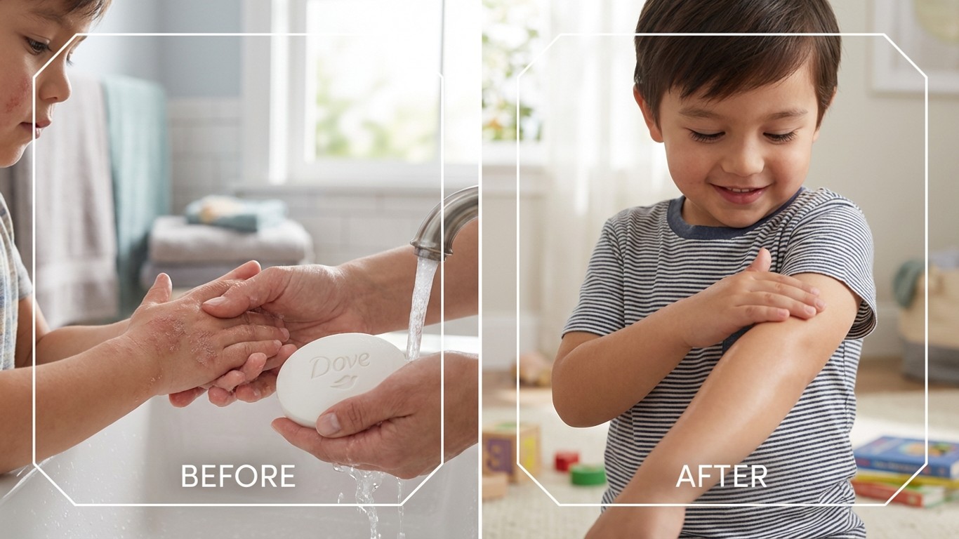 manfaat sabun dove untuk anak