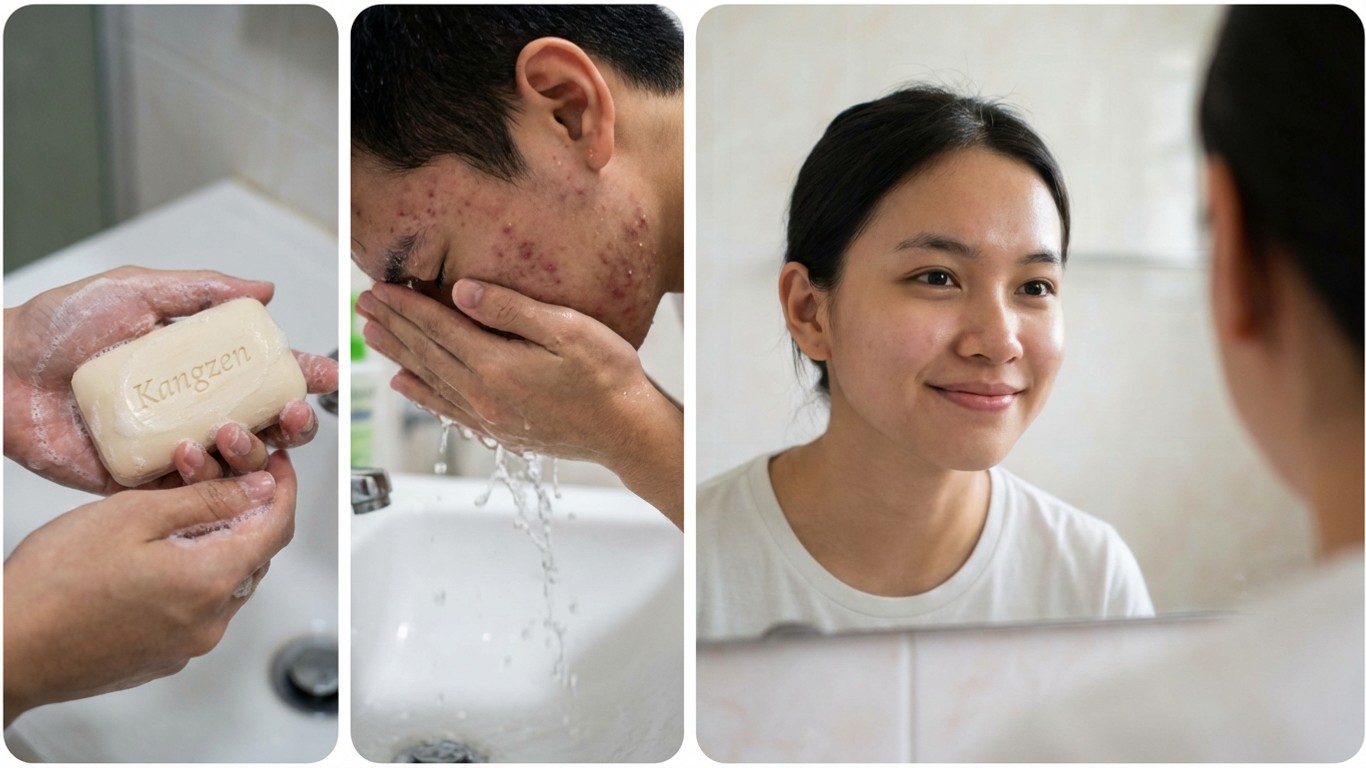 manfaat sabun kangzen untuk jerawat