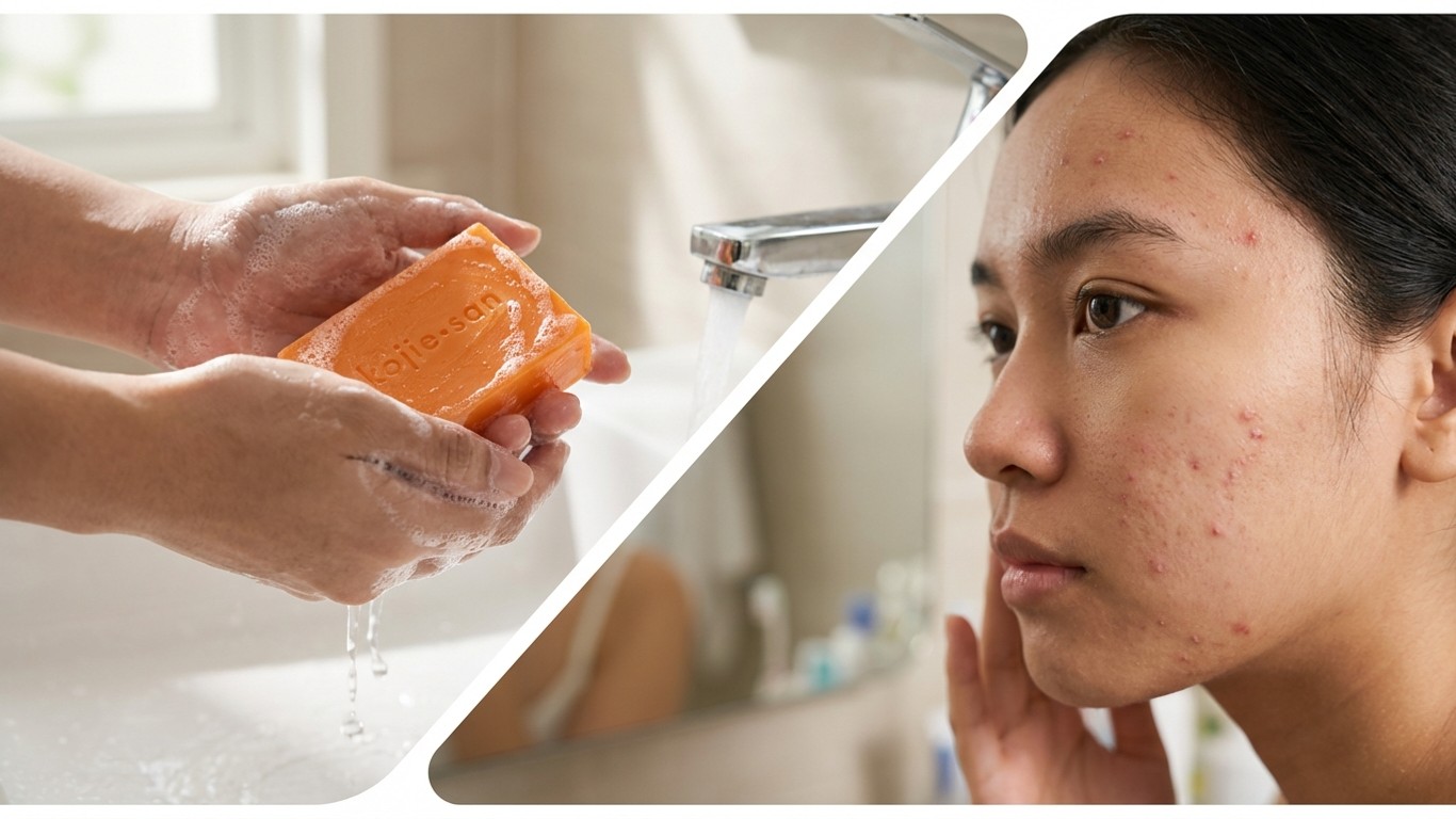 manfaat sabun kojie san biking wajah bruntusan