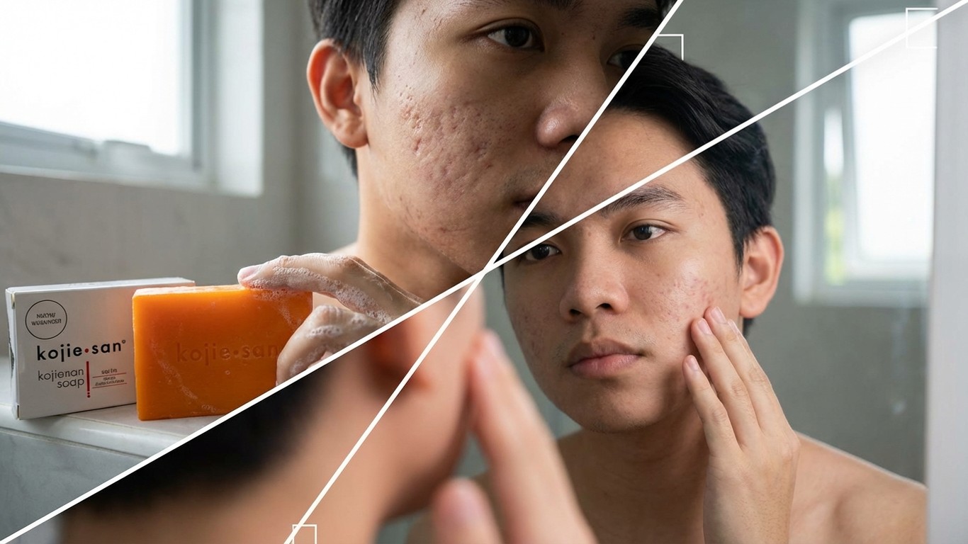 manfaat sabun kojie san untuk bekas jerawat