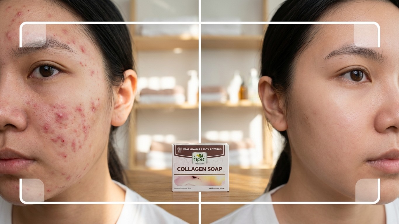 manfaat sabun kolagen hpai untuk jerawat