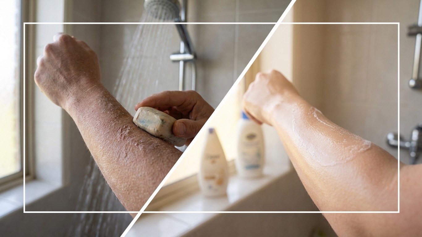 manfaat sabun mandi buat kulit kering