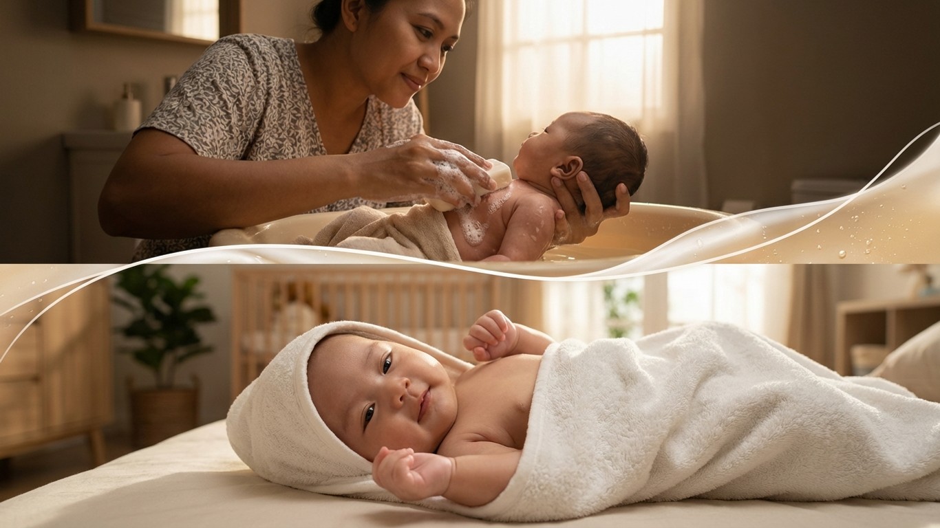 manfaat sabun mandi untuk bayi baru lahir
