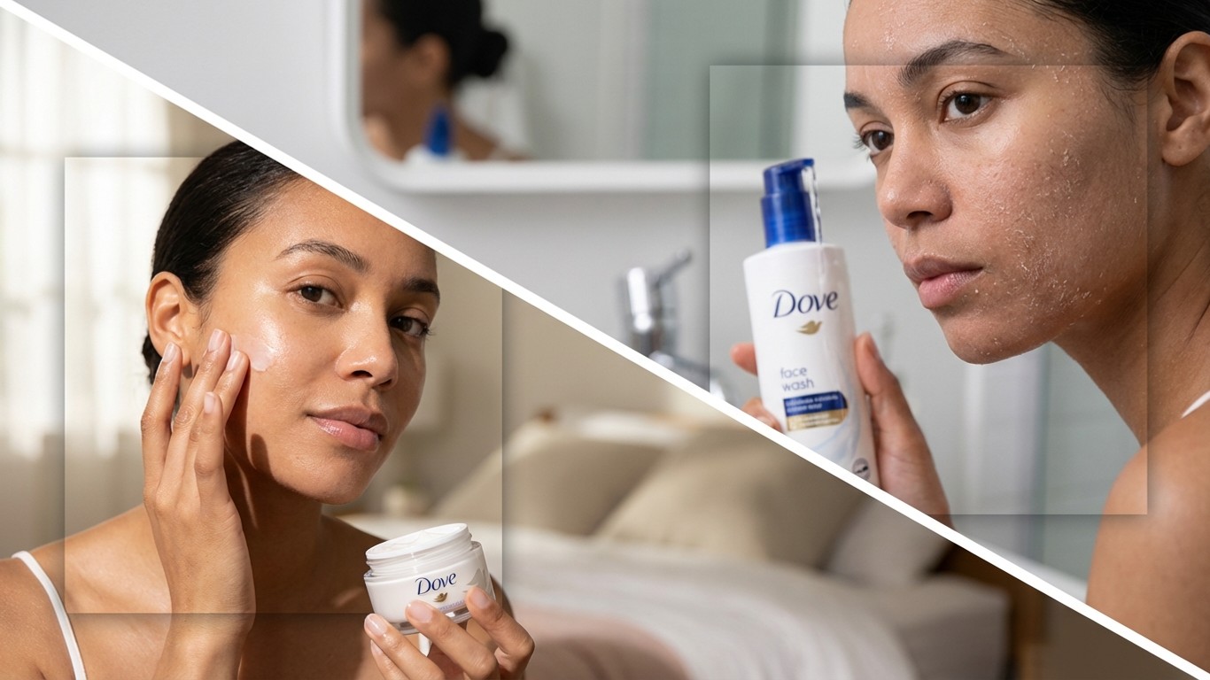 manfaat sabun muka dan pelembab dove untuk kulit kering