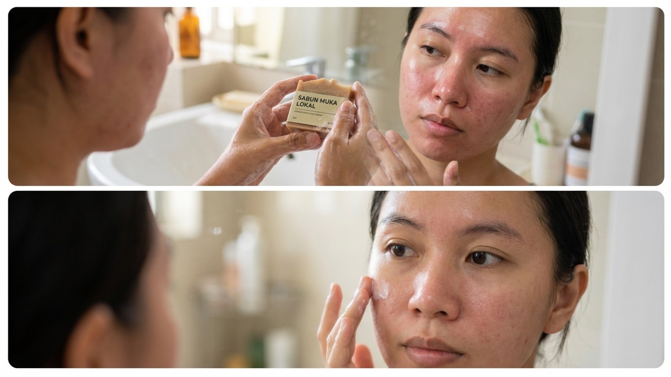 manfaat sabun muka lokal untuk kulit sensitif oily to acneprone
