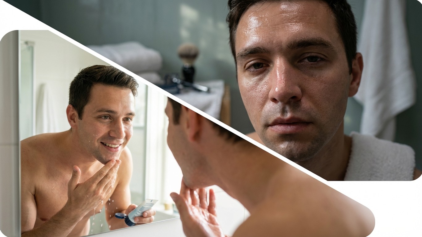 manfaat sabun muka untuk wajah berminyak pria