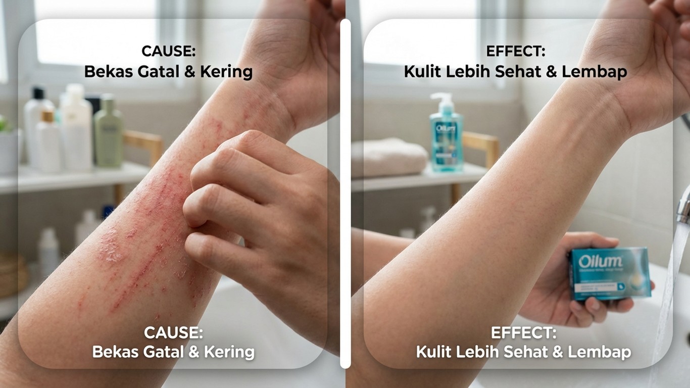 manfaat sabun oilum untuk bekas gatal