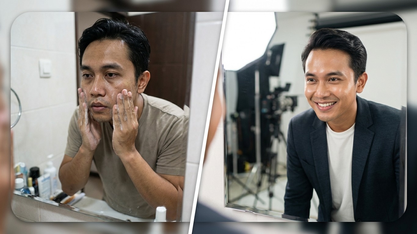 manfaat sabun pembersih wajah yang digunakan oleh para artis pria indonesia