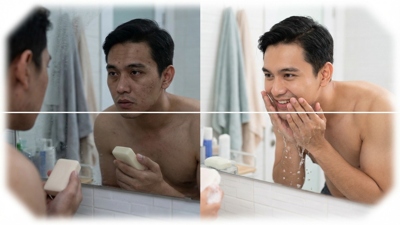 manfaat sabun pemutih wajah pria paling ampuh