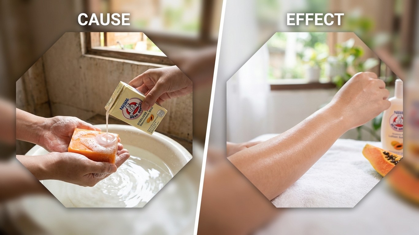 manfaat sabun pepaya dan susu beruang bisa untuk badan