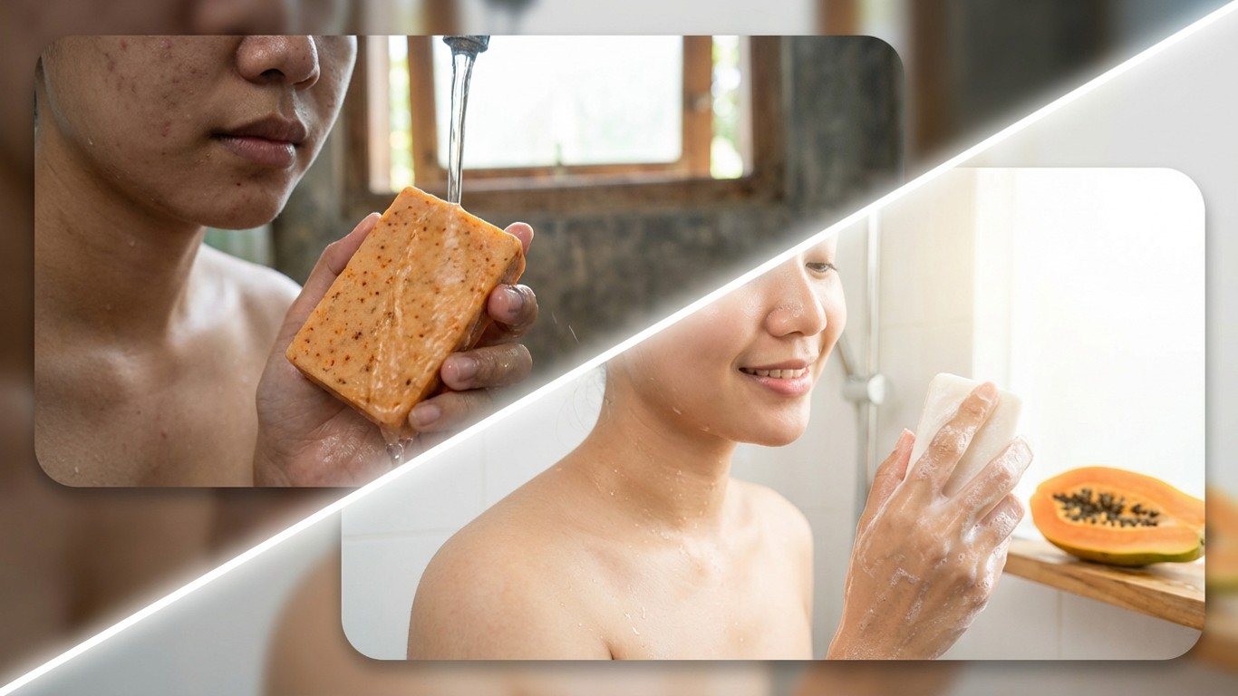 manfaat sabun pepaya sabun muka sabun mandi sabun wajah pencuci muka