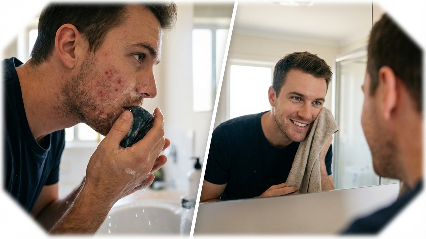 manfaat sabun pria untuk menghilangkan jerawat