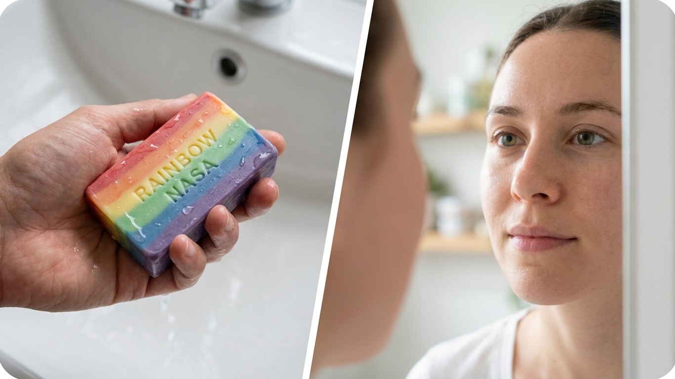 manfaat sabun rainbow nasa bolehkah untuk wajah