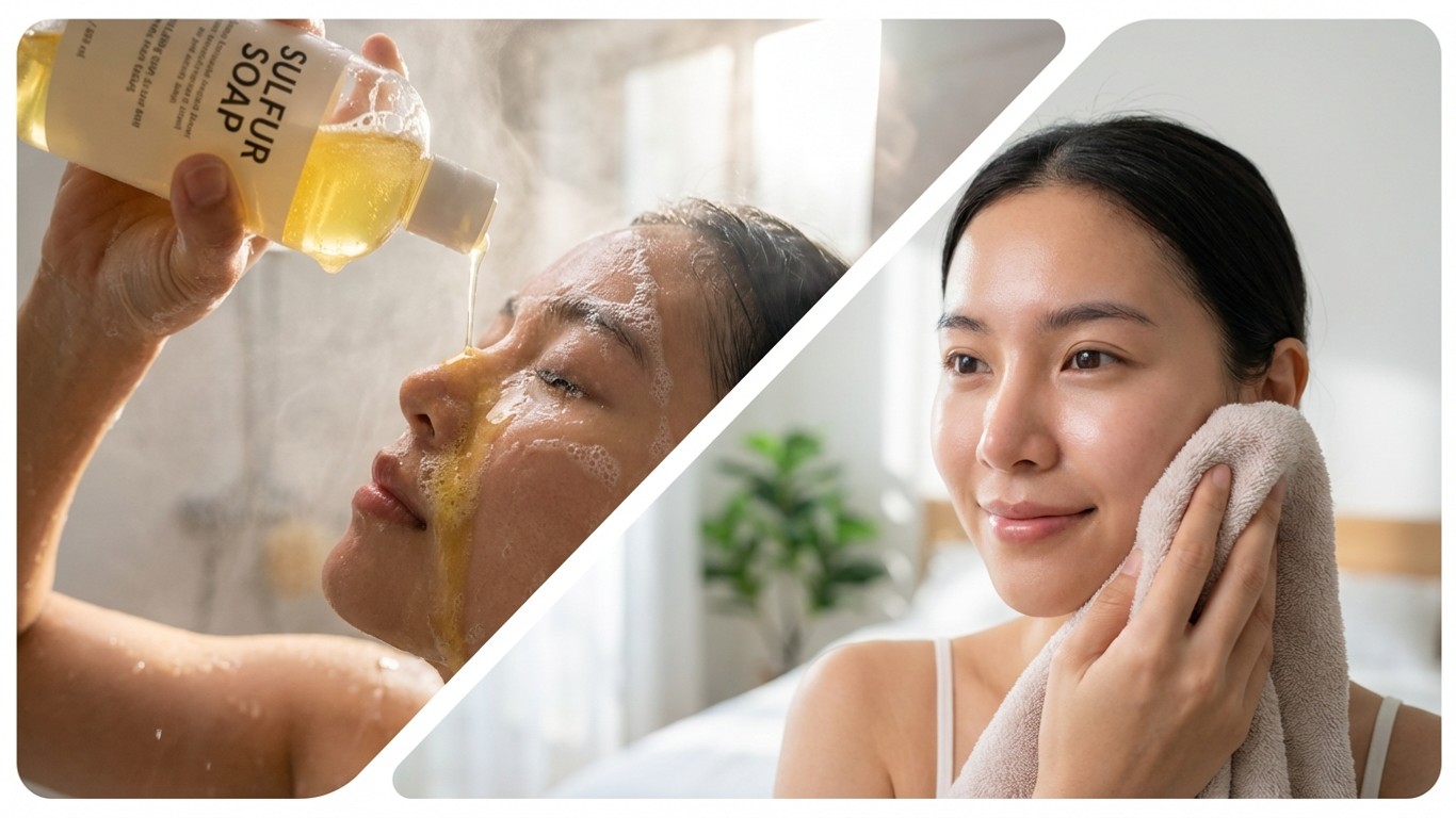 manfaat sabun sulfur cair untuk muka atau badan