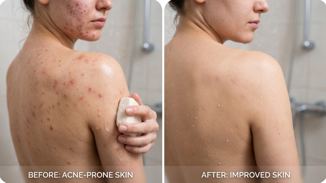 manfaat sabun untuk badan berjerawat