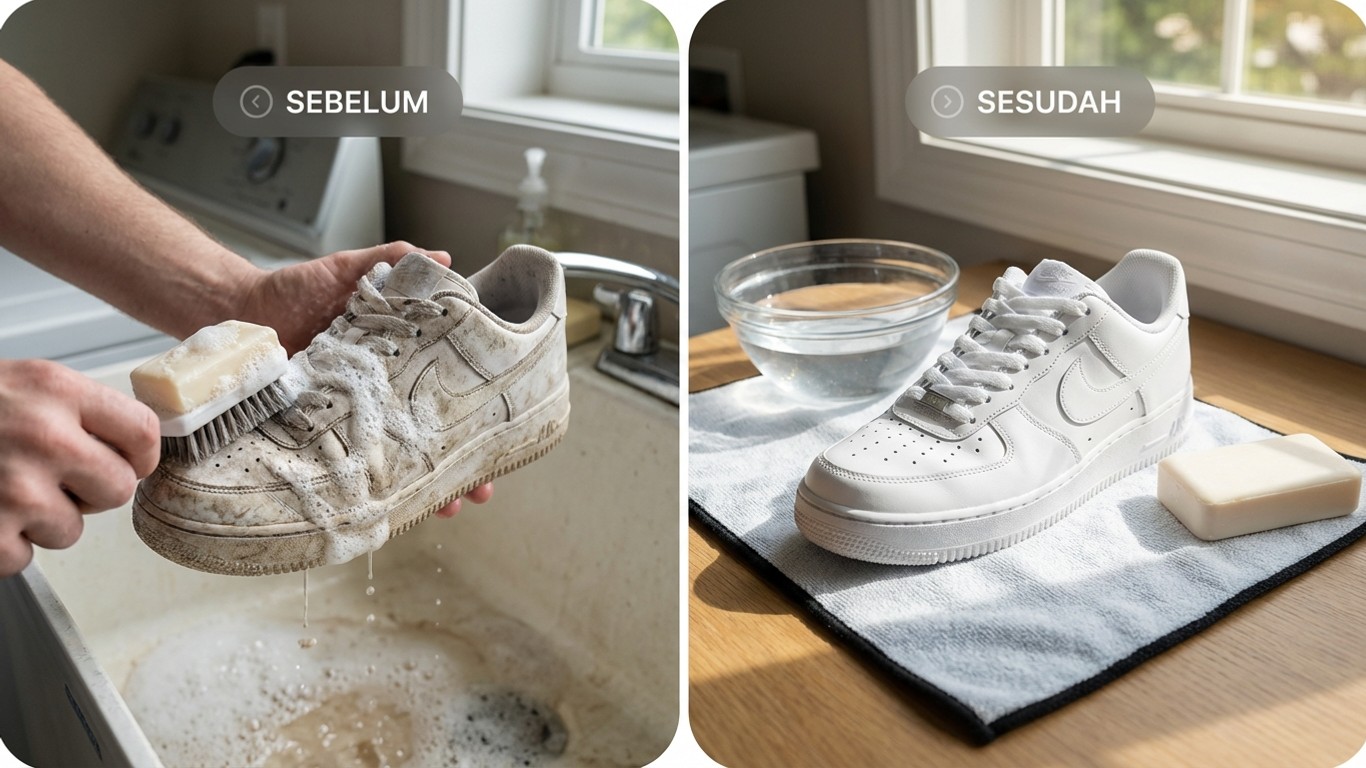 manfaat sabun untuk bersihin sneaket