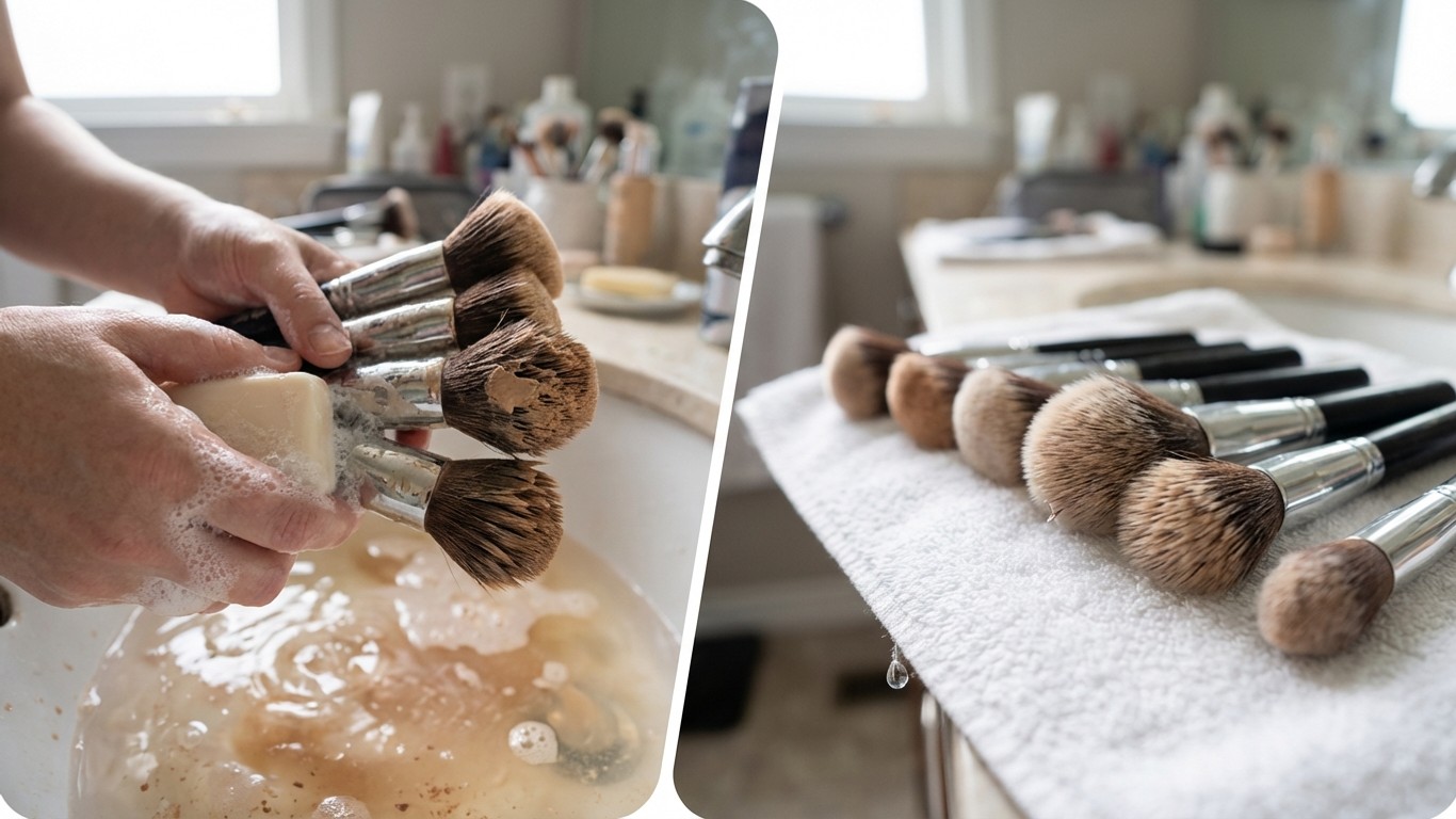 manfaat sabun untuk cuci brush make up