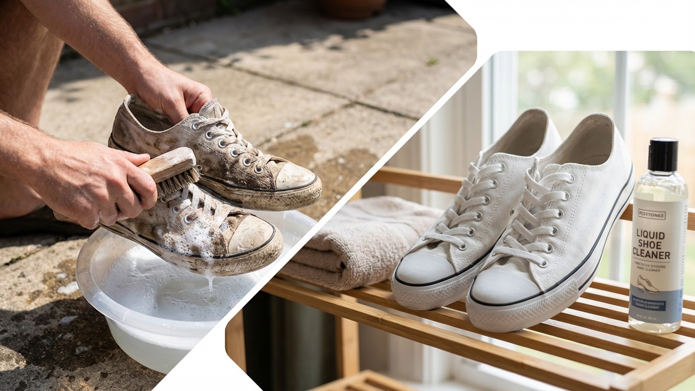 manfaat sabun untuk cuci sepatu