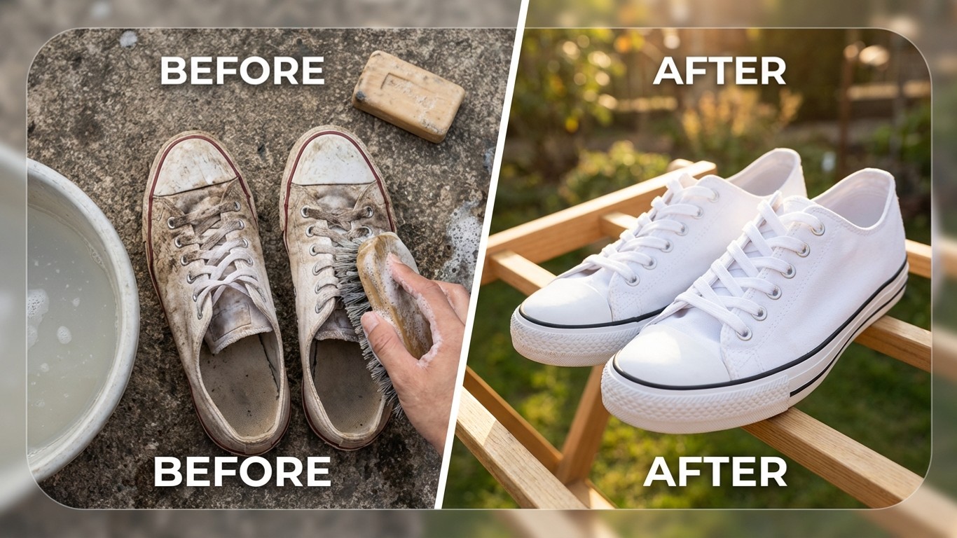 manfaat sabun untuk mencuci sepatu kanvas