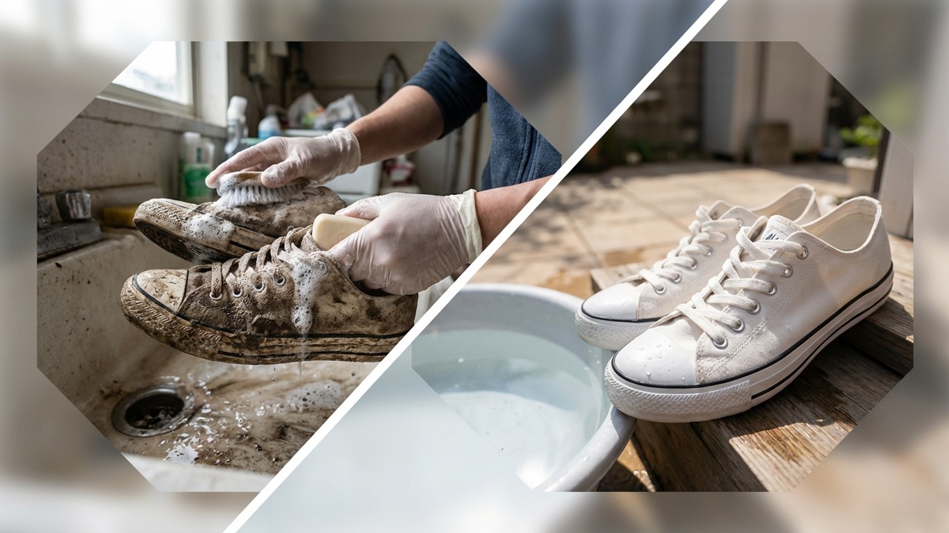 manfaat sabun untuk mencuci sepatu