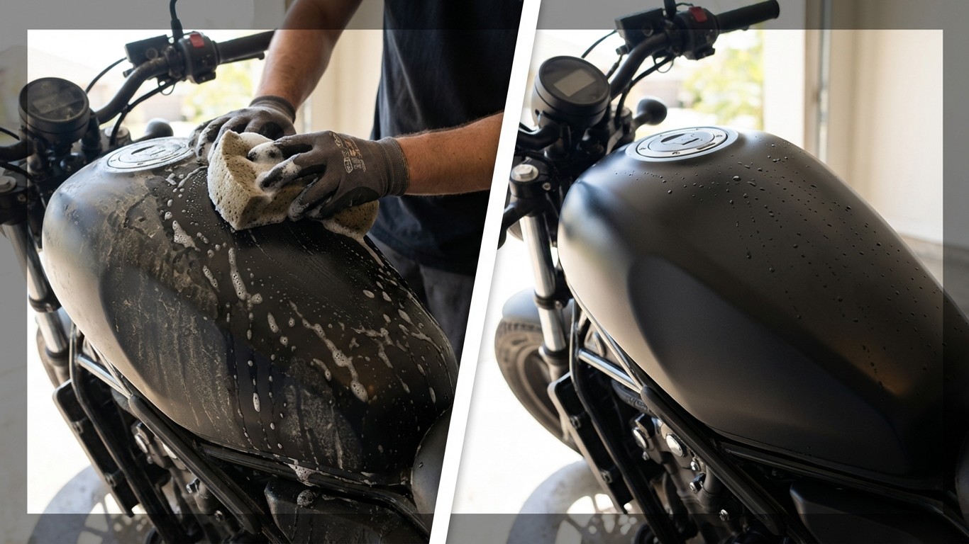 manfaat sabun untuk motor doff