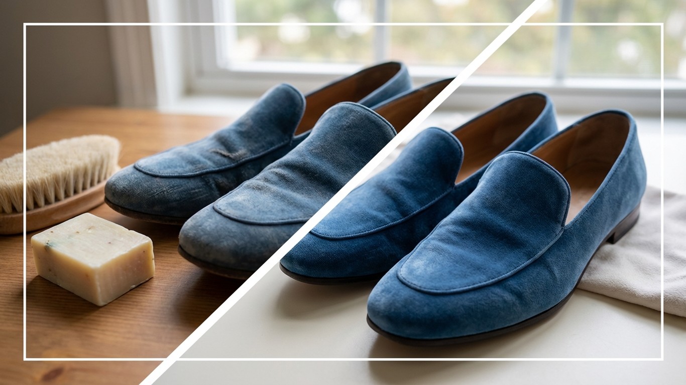 manfaat sabun untuk sepatu beludru