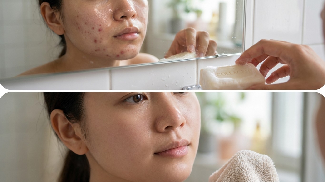 manfaat sabun wajah collagen untuk berminyak dan berjerawat