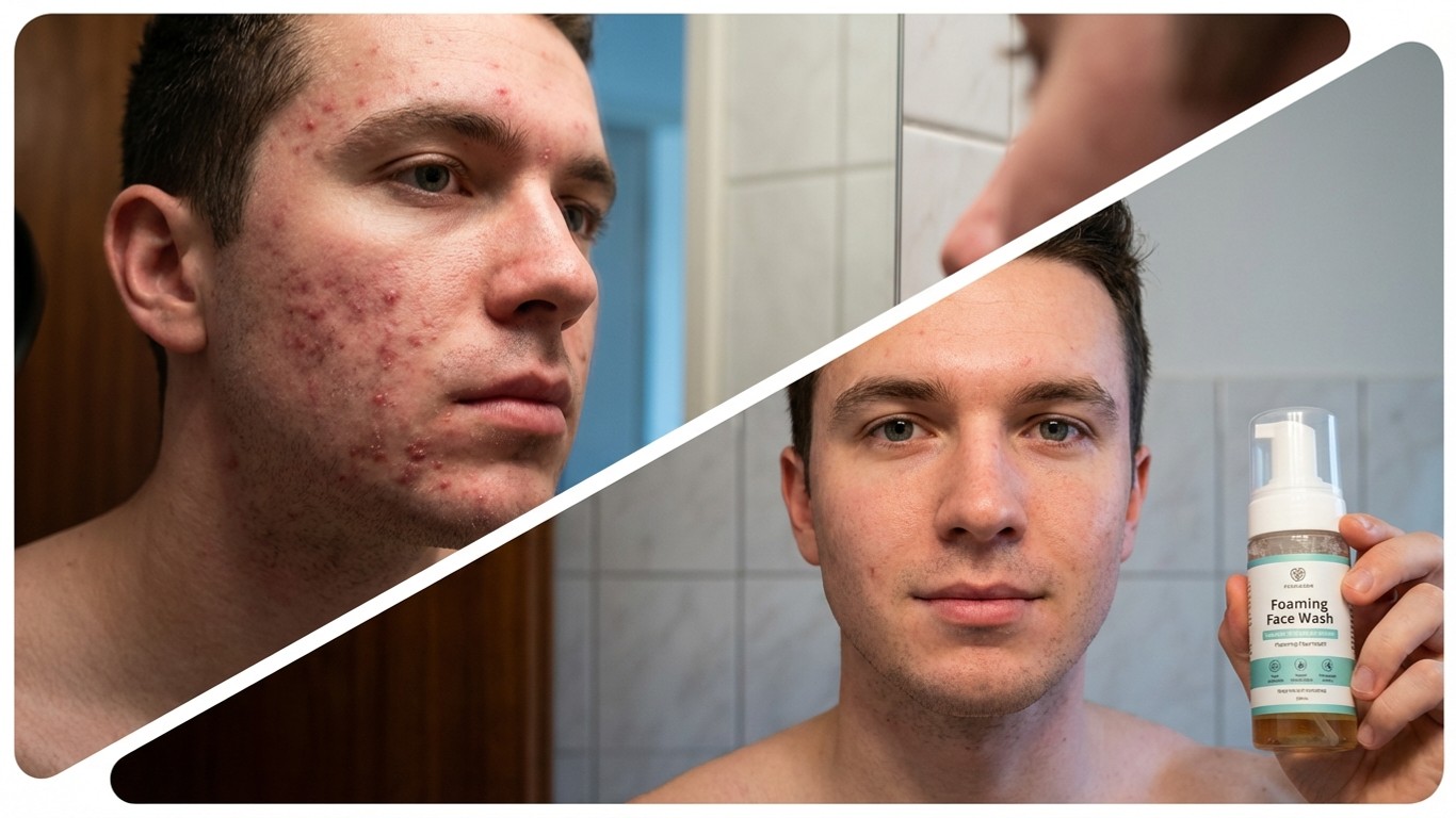 manfaat sabun wajah pria berjerawat