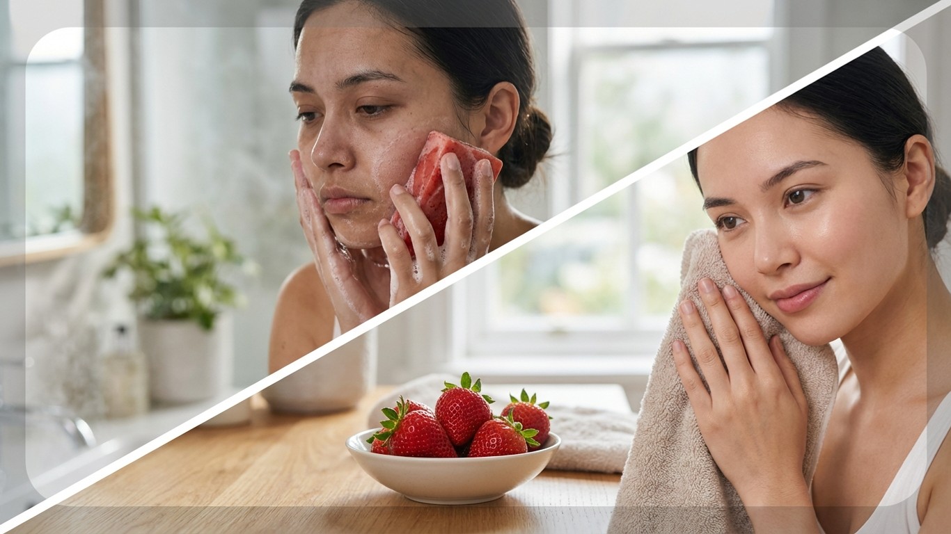 manfaat sabun wajah strawberry