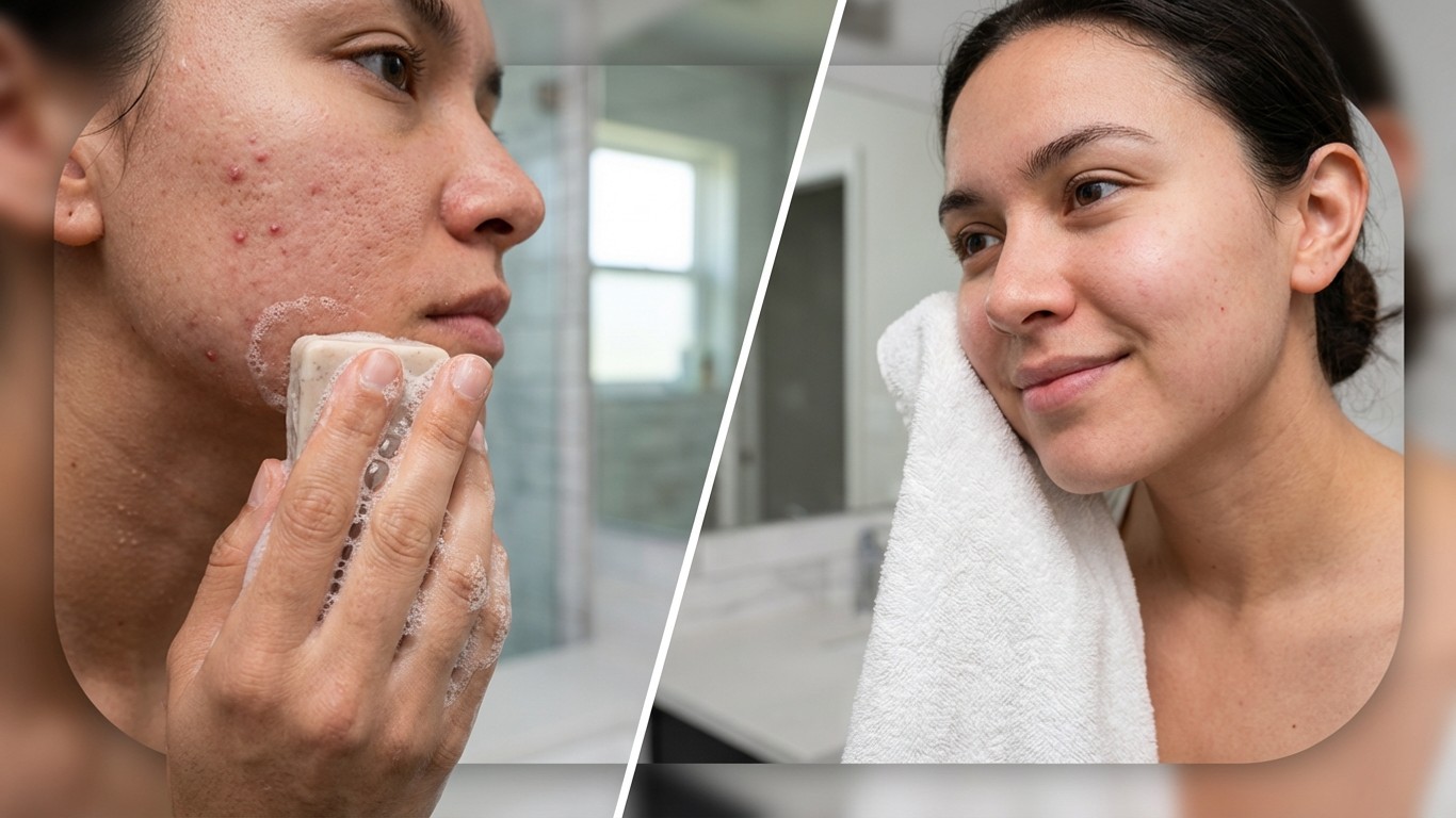 manfaat sabun wajah untuk jerawat bruntusan