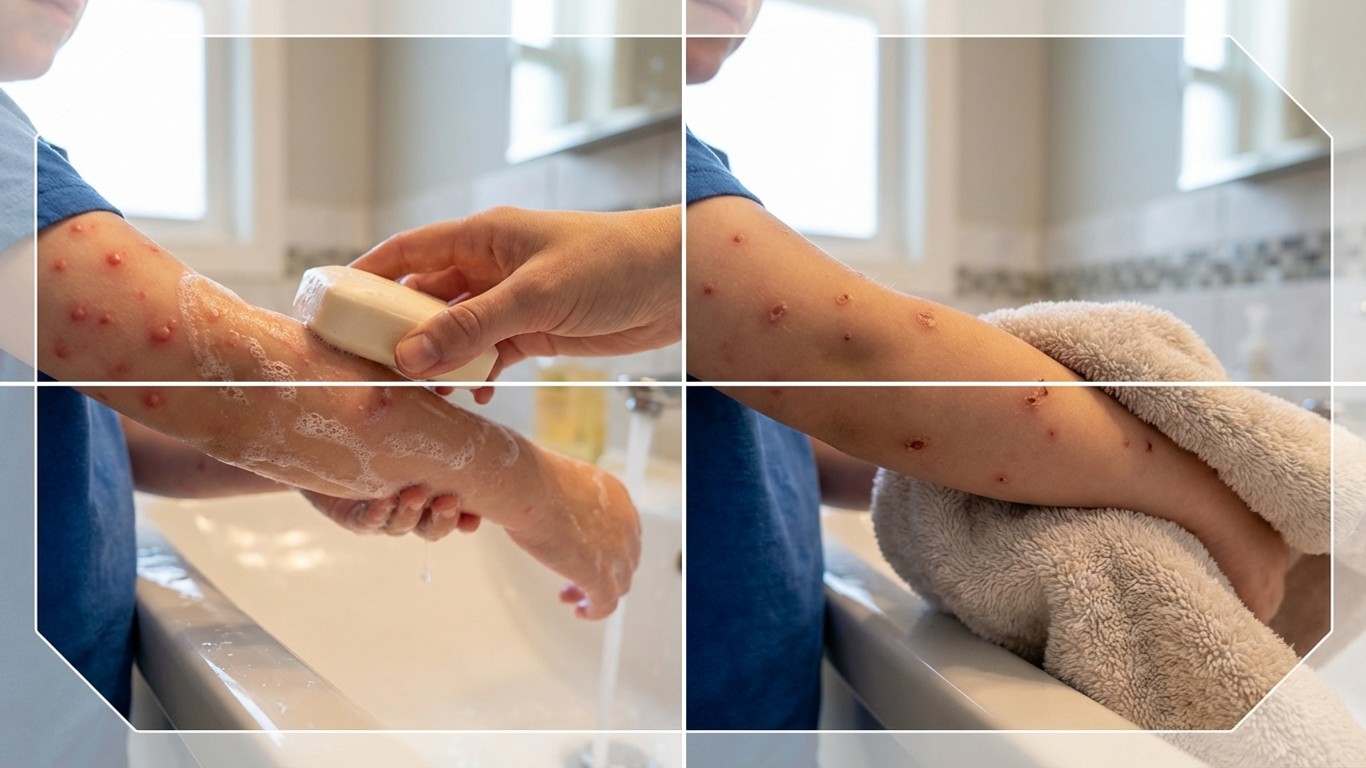 manfaat sabun yag baik untuk anak yang terena cacarair