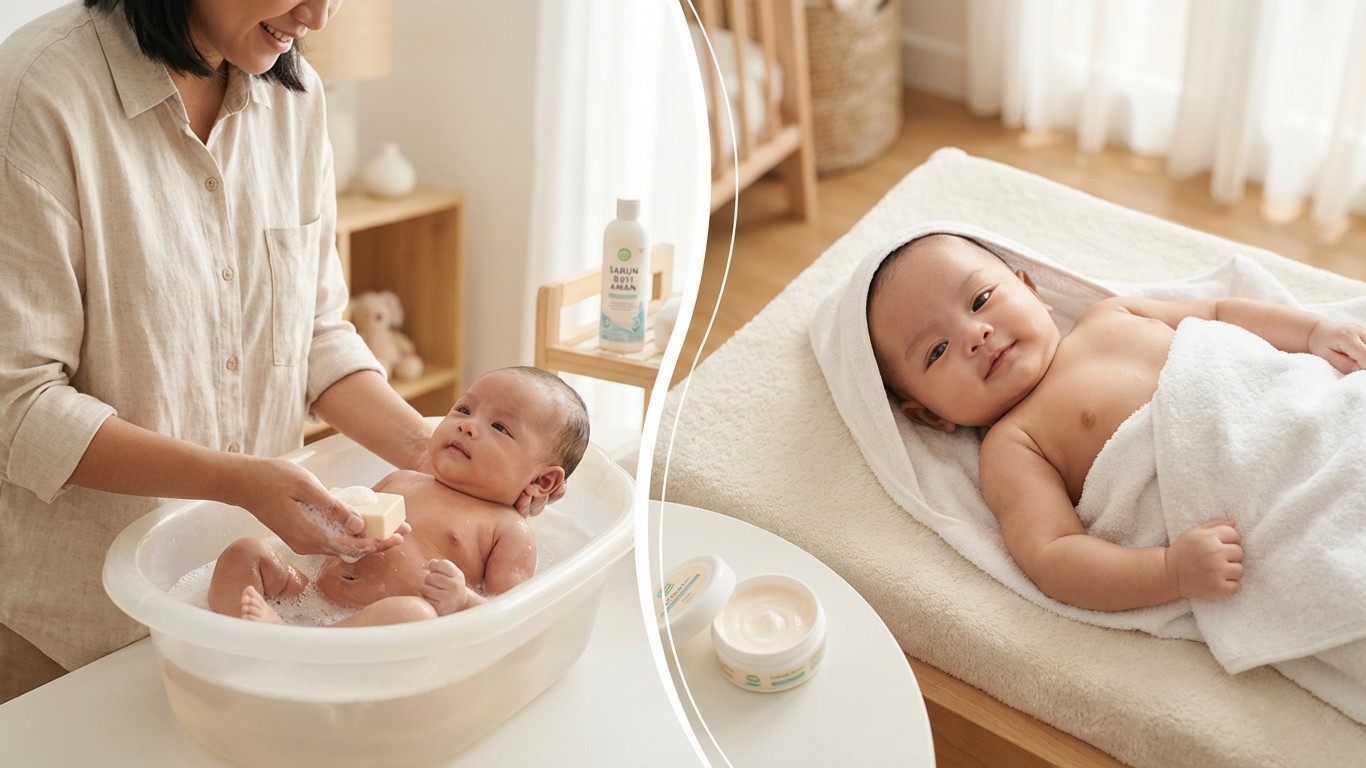 manfaat sabun yang aman untuk bayi baru lahir